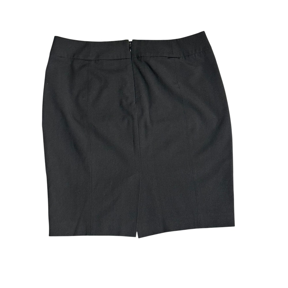 Calvin‎ Klein Black Pencil Skirt Knee Length Business Casual Women's